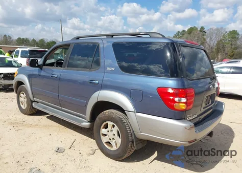 2003 Toyota Sequoia Sr5 V8 из США, поврежденный, VIN 5TDBT44A53S140251